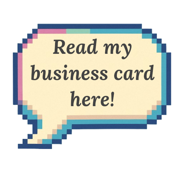 Read my business card here!